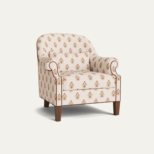 FEATURED: Shown with Legs / Tobacco / Walnut Velvet Welt