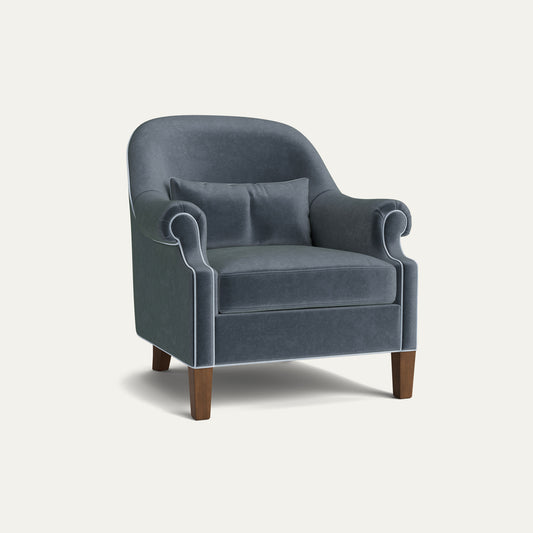 FEATURED: Shown with Legs / Tobacco / Sky Velvet Welt