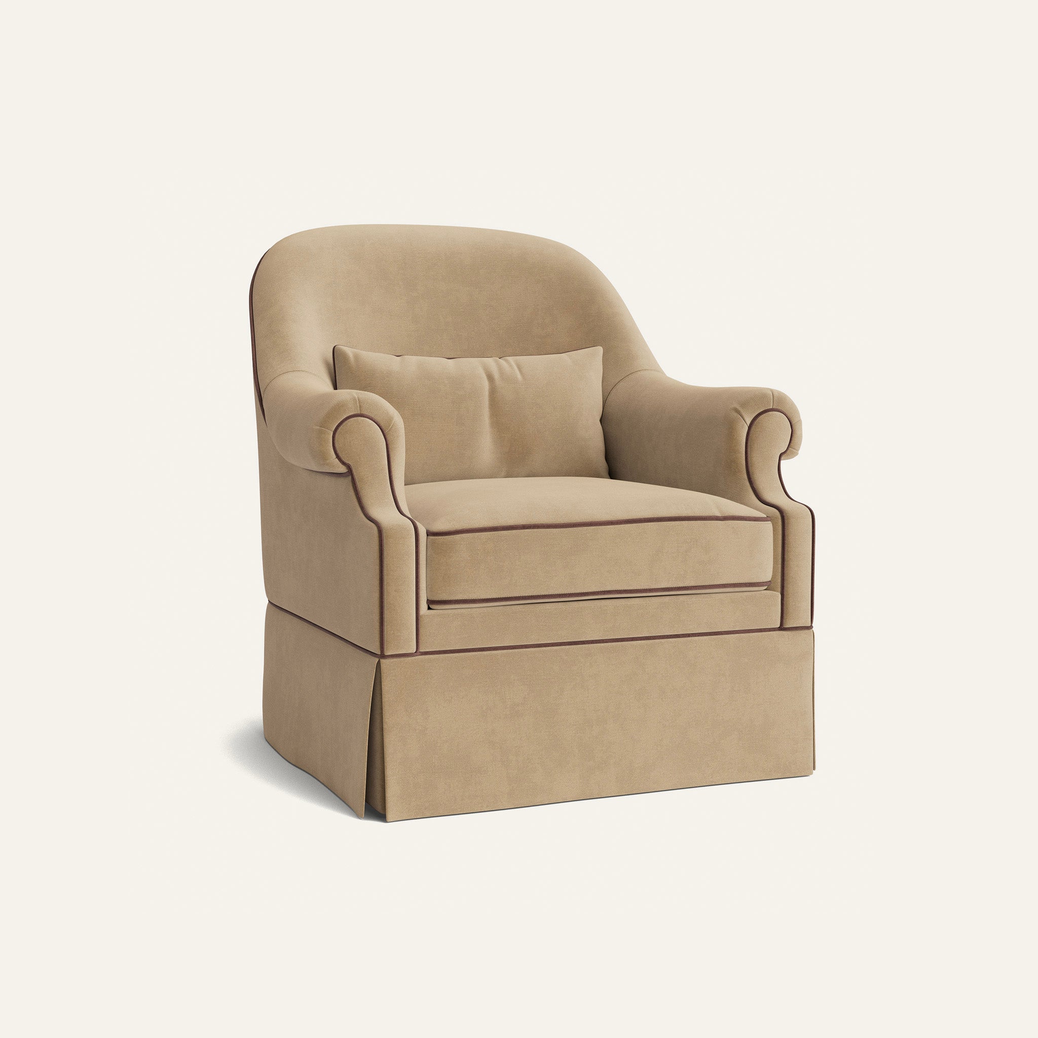 FEATURED: Shown with Kick Pleat Skirt / Walnut Velvet Welt