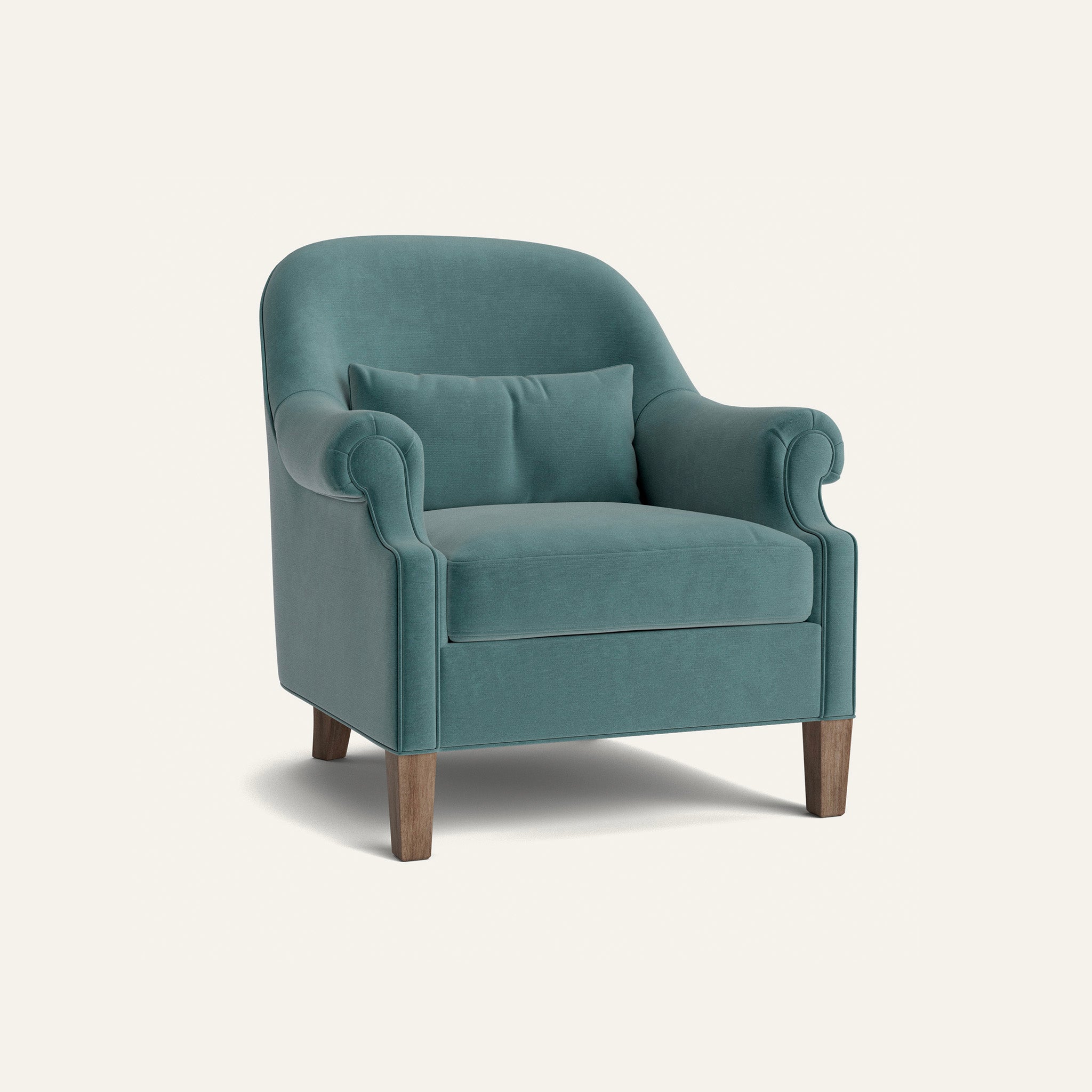 Peacock Velvet Custom Dorothy Chair - Thumbnail 3