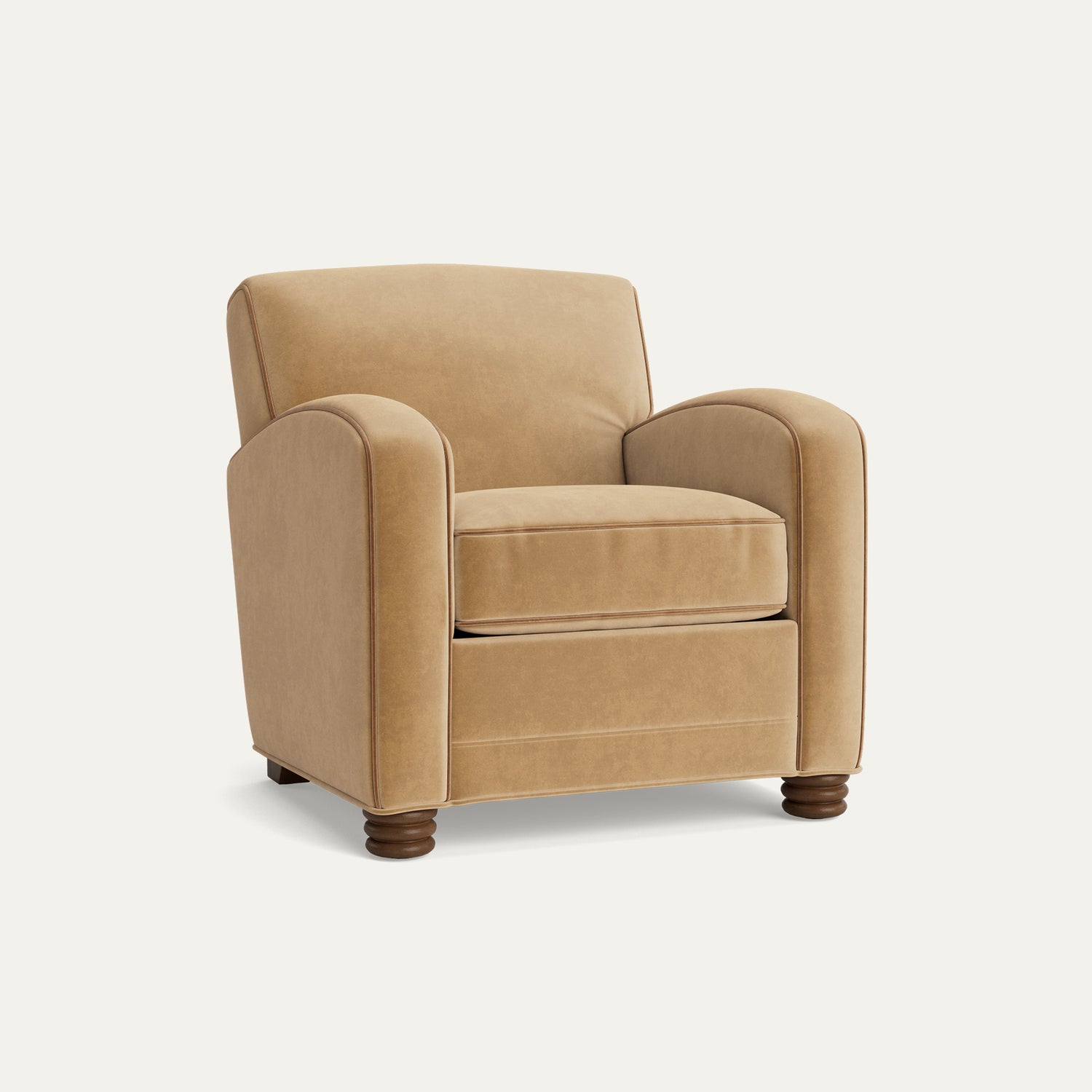 FEATURED: Shown with Rounded Stacked / Tobacco / Honey Velvet Welt