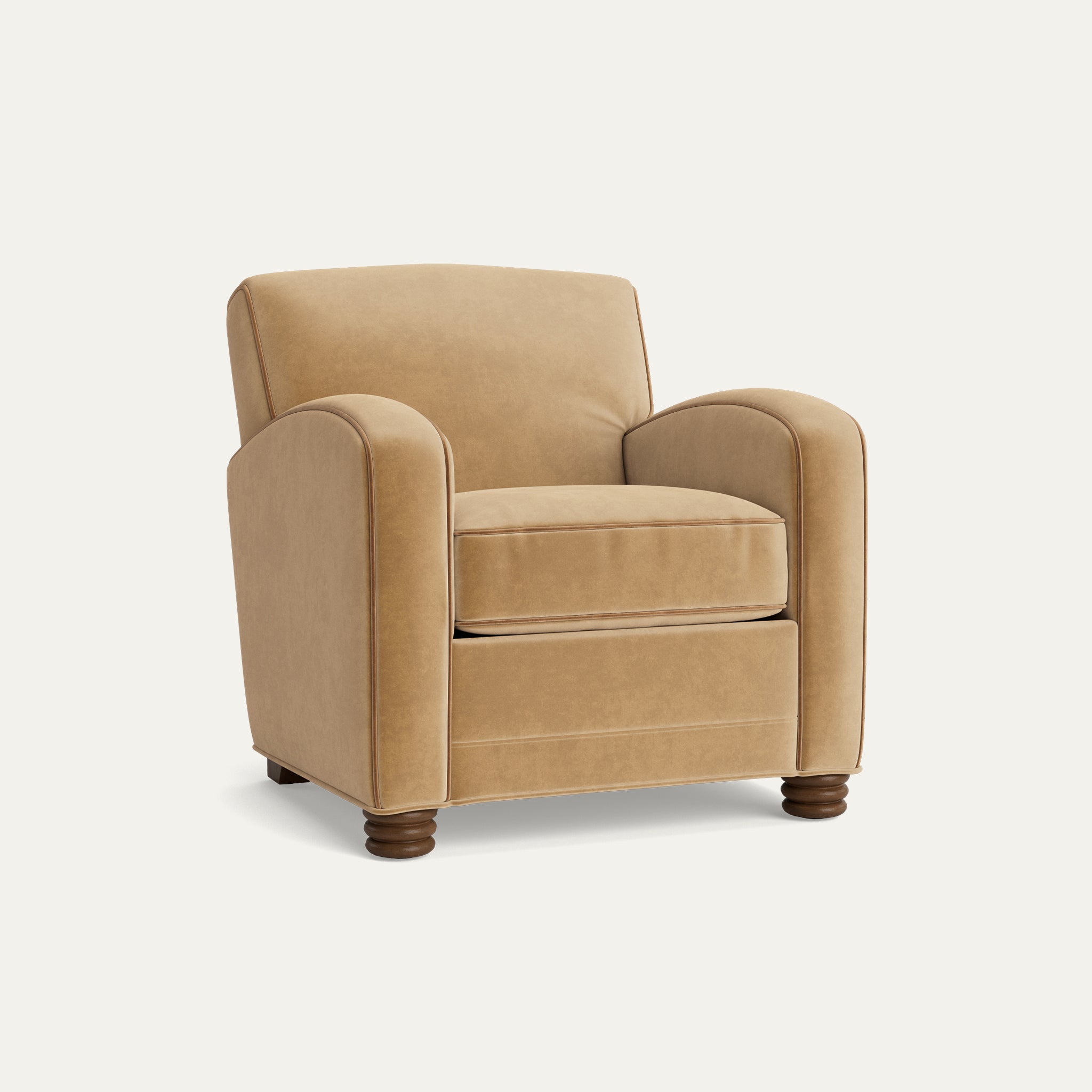 FEATURED: Shown with Rounded Stacked / Tobacco / Honey Velvet Welt