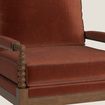 FEATURED: Shown with Tobacco / Walnut Velvet Welt