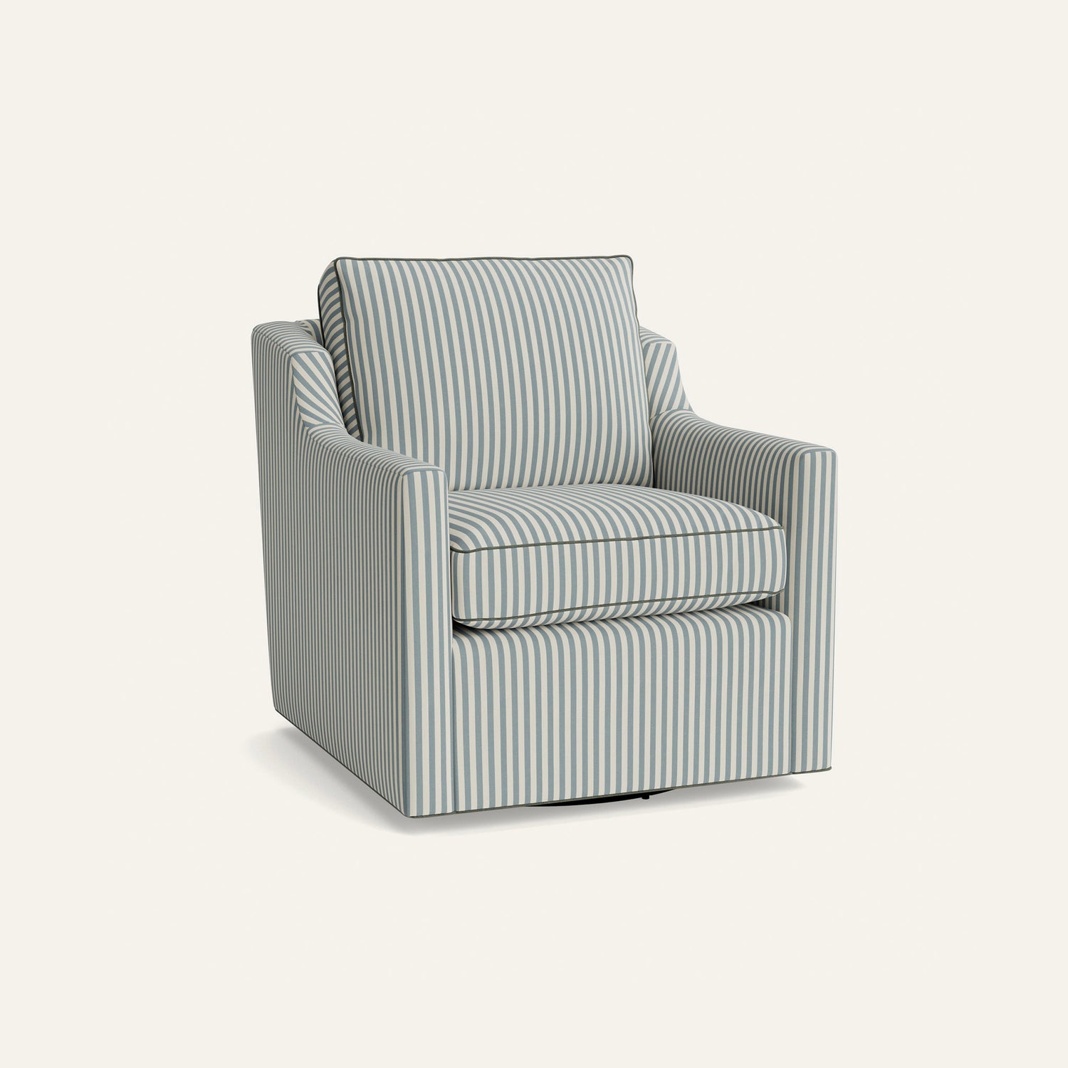 FEATURED: Shown with Upholstered Base / Fern Velvet Welt