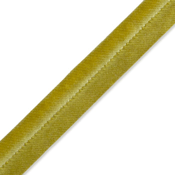 golden chartreuse velvet piping for pillows