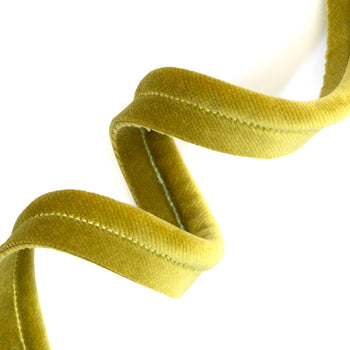 golden chartreuse velvet piping for pillows