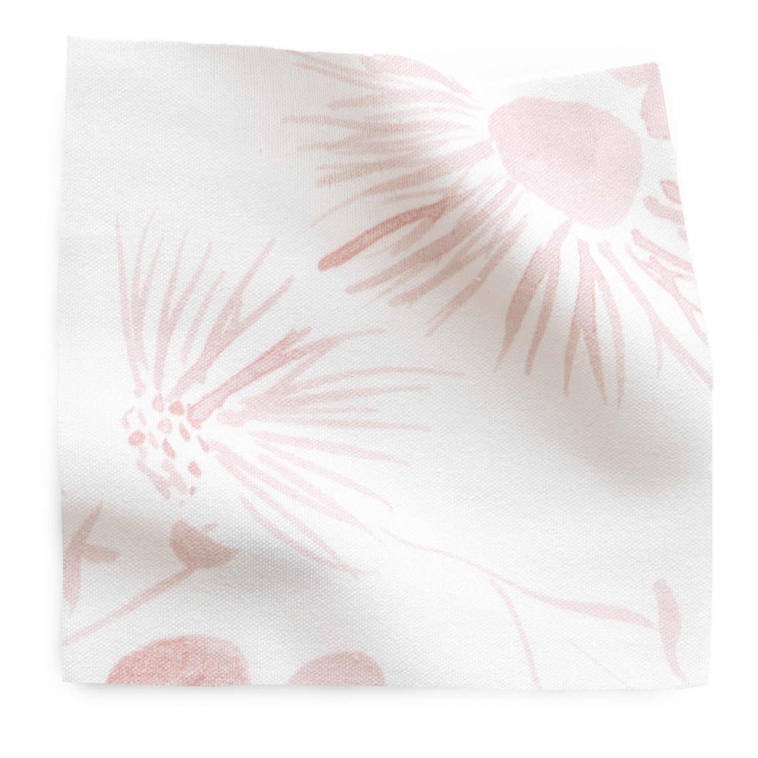 Pink Floral Printed Cotton Swatch