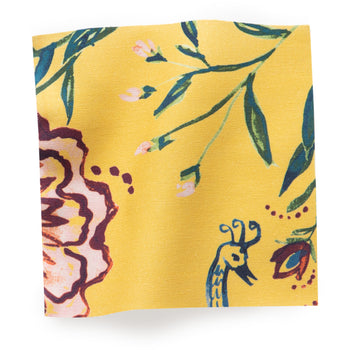 Yellow Chinoiserie Printed Swatch