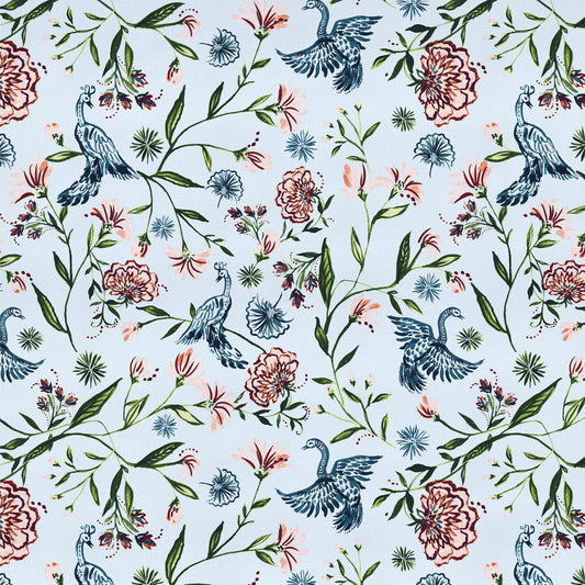 Blue Chinoiserie Printed Pattern