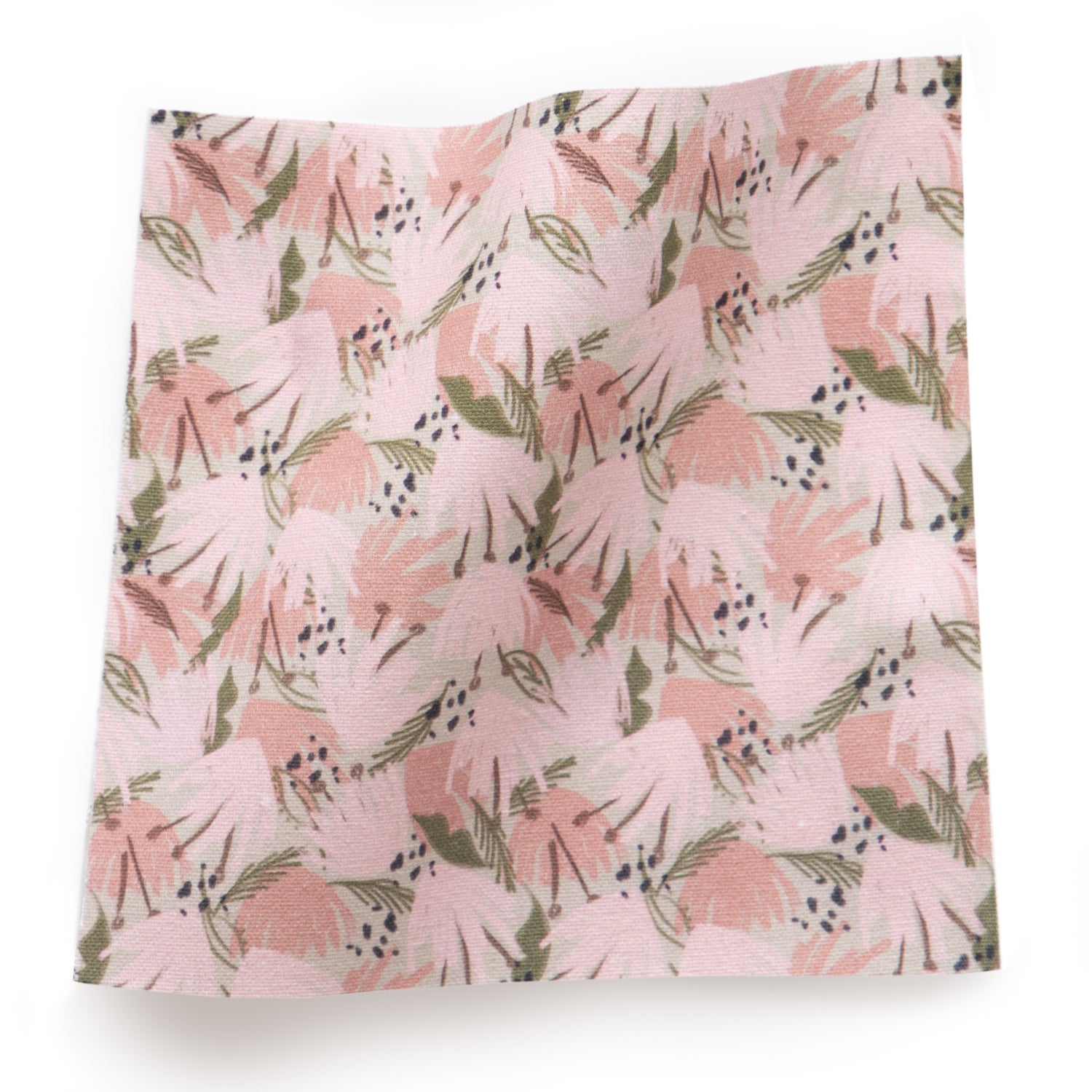 Shop Pink Floral Fabric Swatch - Pepper Home