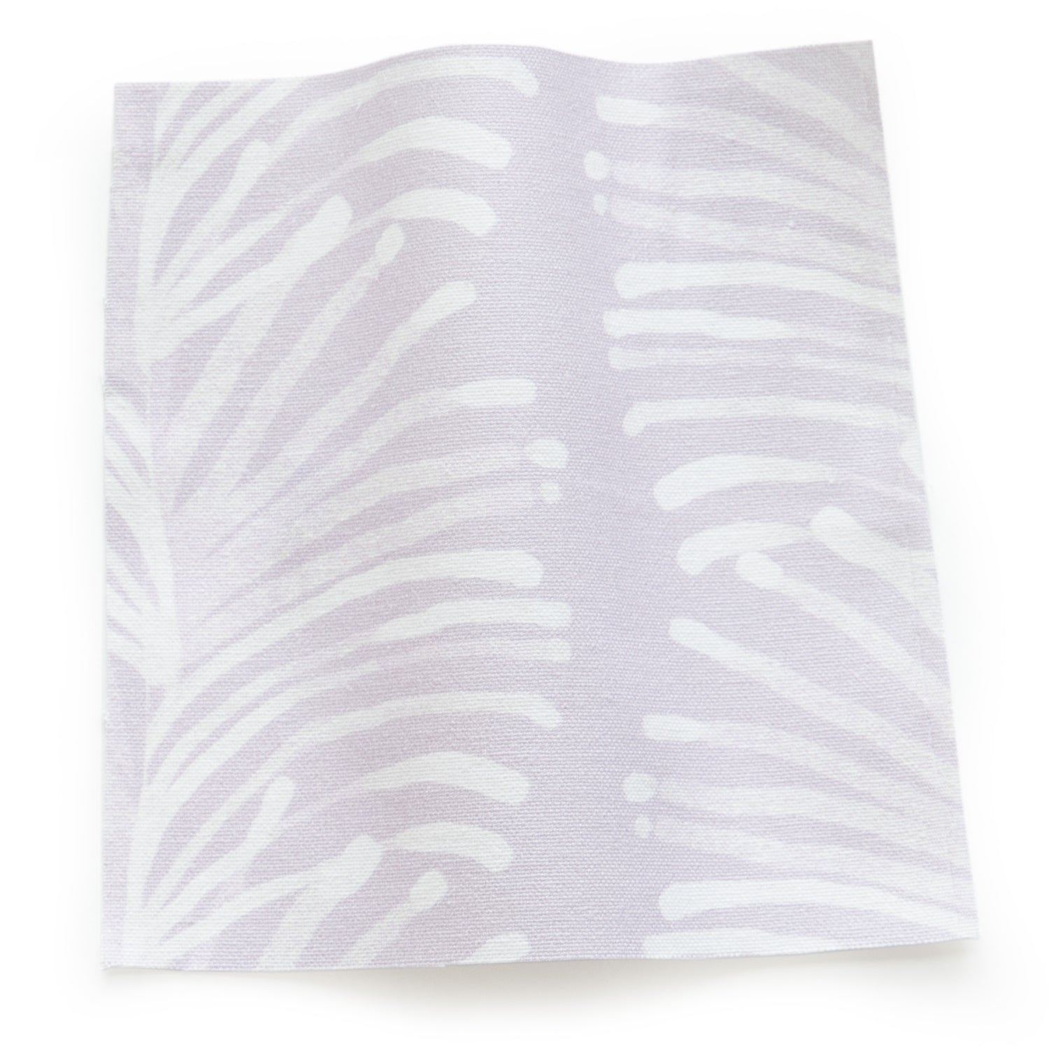 Lavender Botanical Stripe Printed Cotton Swatch