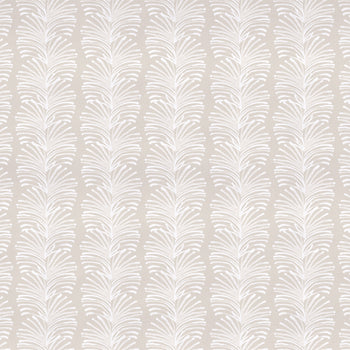 Beige Botanical Stripe Print