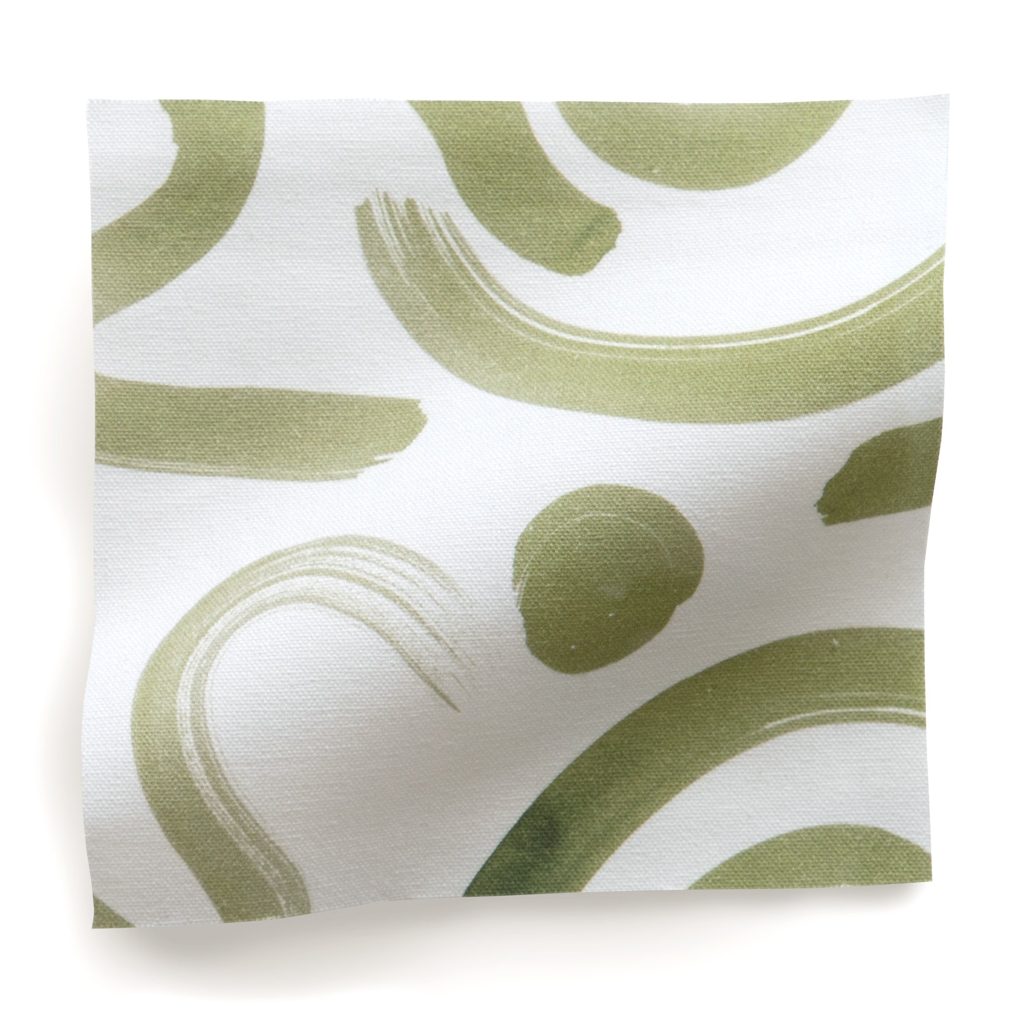 Moss Green Printed Cotton Swatch