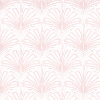 Rose Pink Palm Printed Wallpaper Swatch