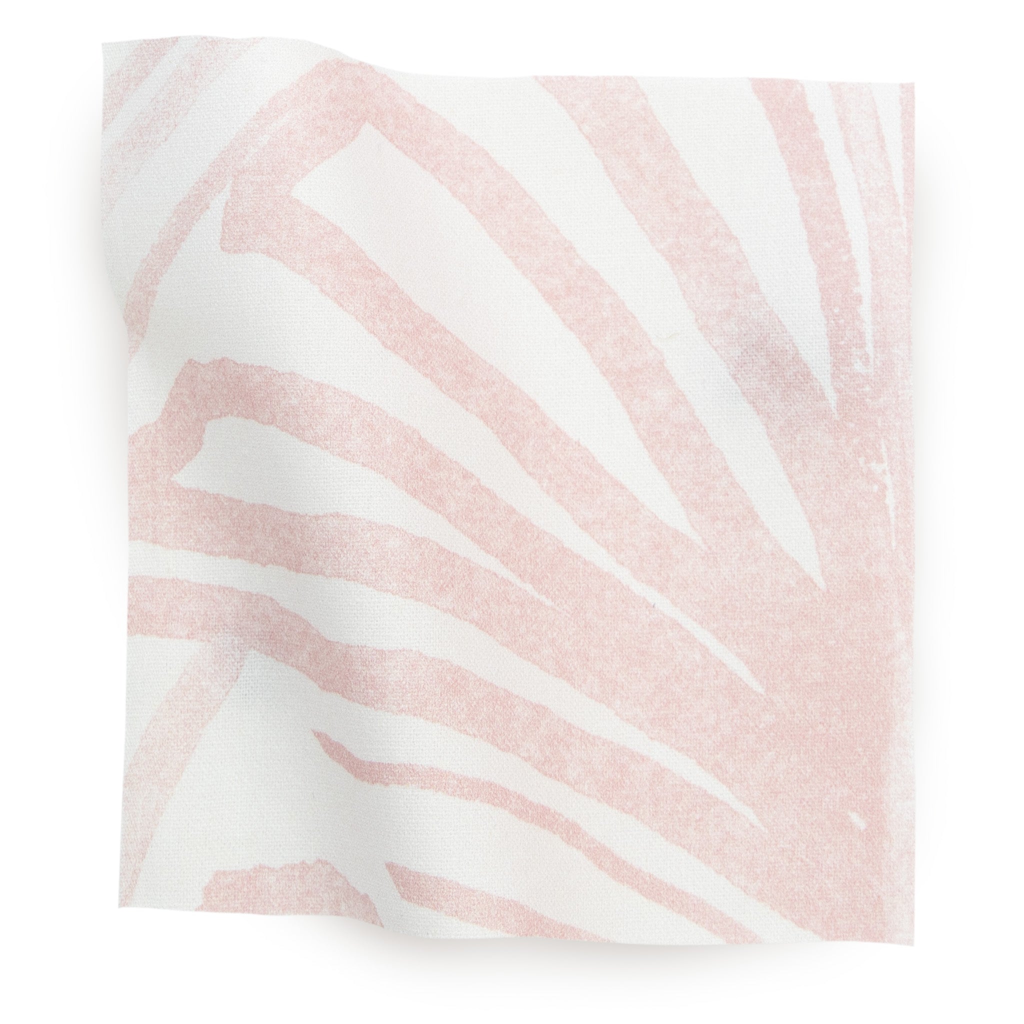 Rose Pink Palm Printed Cotton Swatch