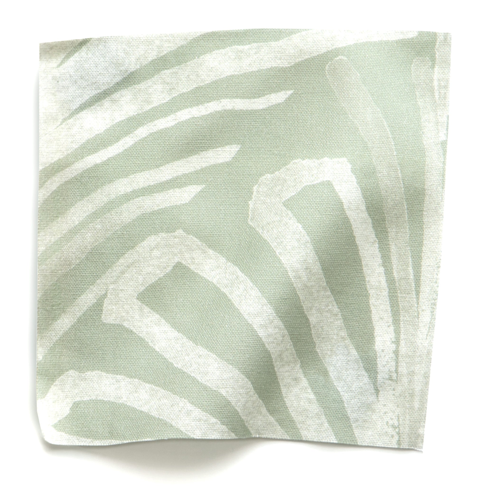 Sage Green Palm Printed Cotton Swatch