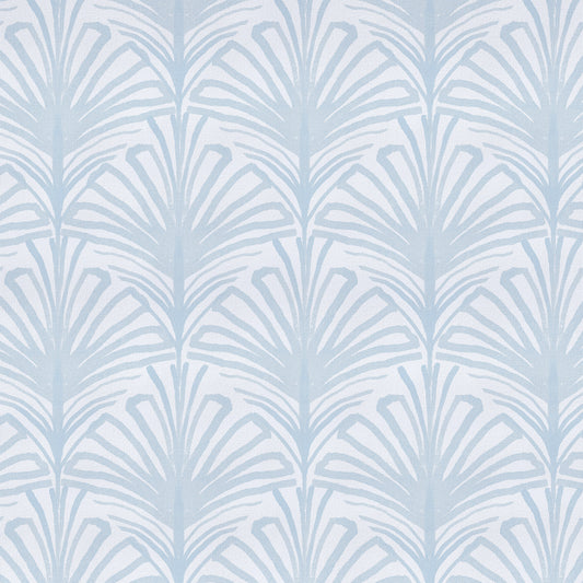 Sky Blue Palm Print