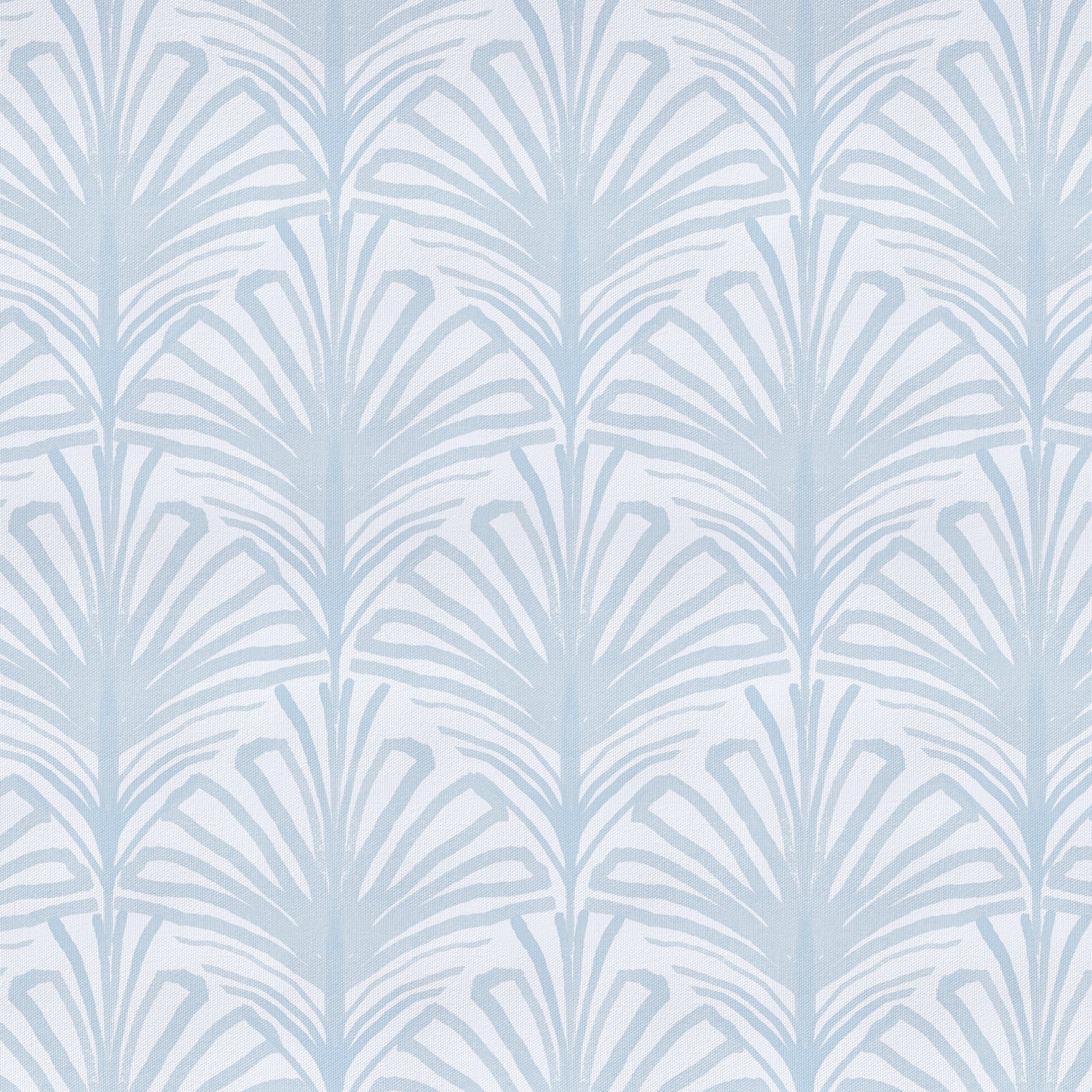 Sky Blue Palm Print