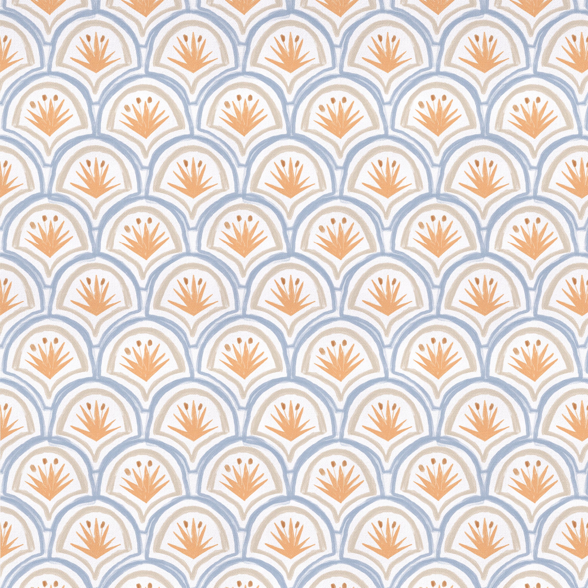 Art Deco Palm Pattern Print