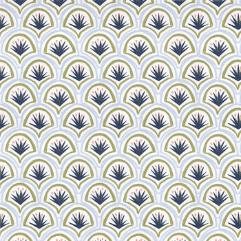 Art Deco Palm Pattern Print