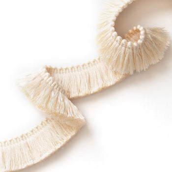 cream fringe trim 