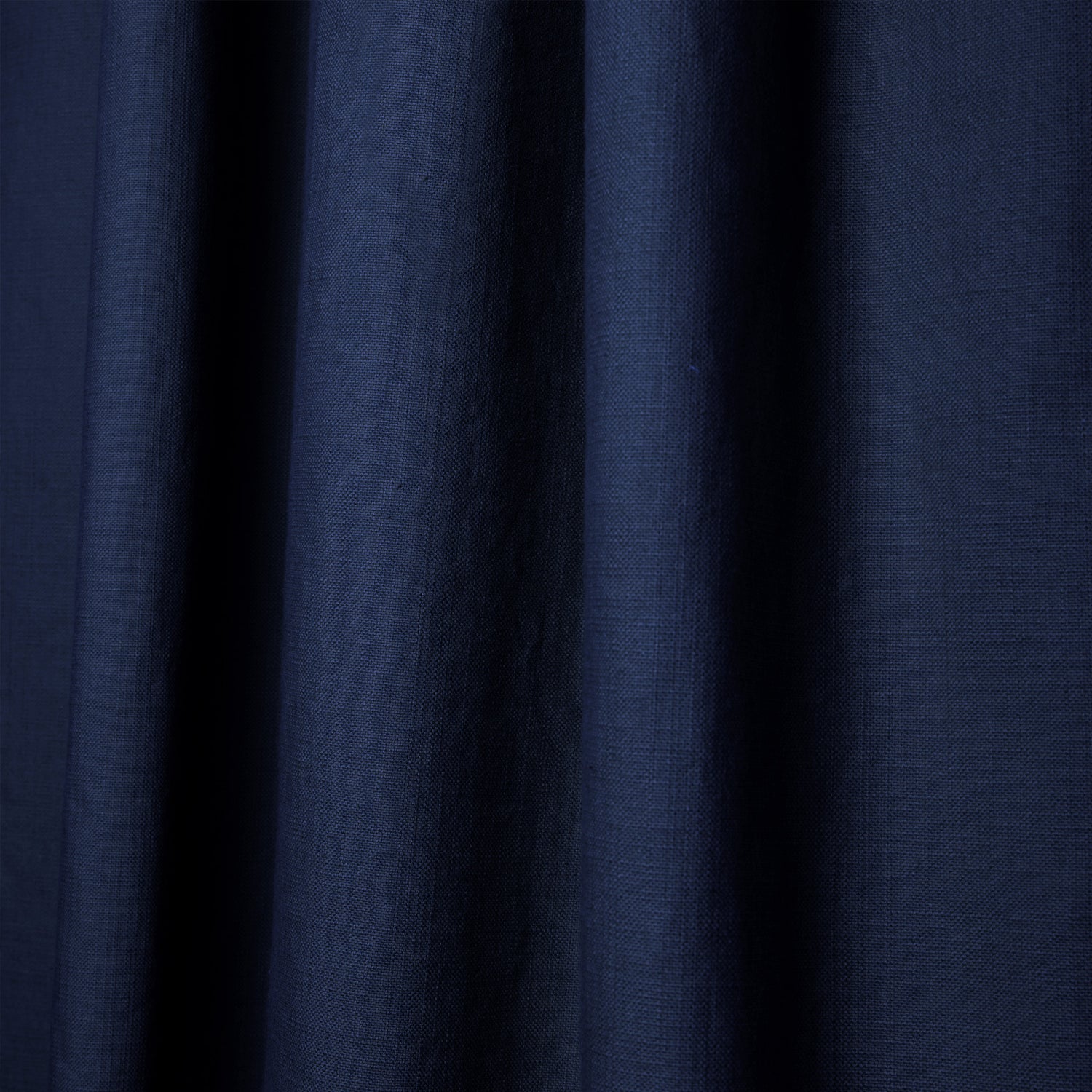 Navy Blue Curtain Close-Up