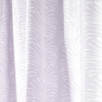 Lavender Botanical Stripe Printed Curtain Close-Up