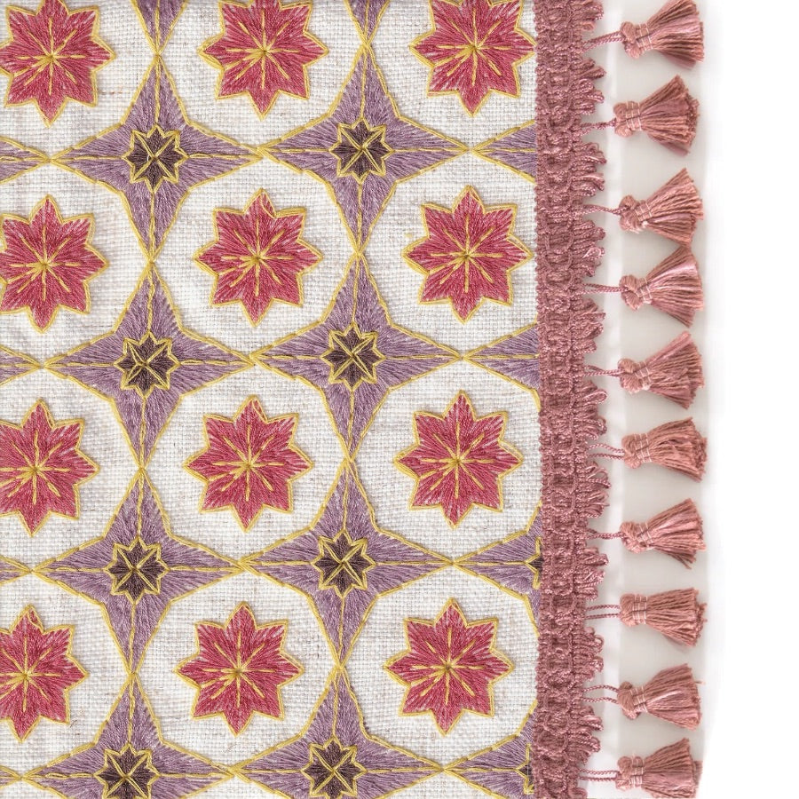 Hayes Coral Embroidered Curtain