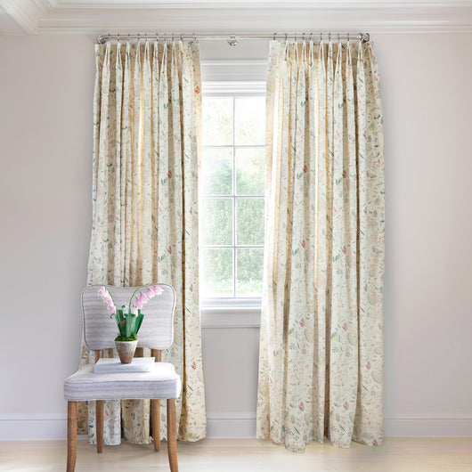 Gemma Pear Tailored Pleat curtains from Pepper Home, custom-made to enhance any room with elegance and charm.