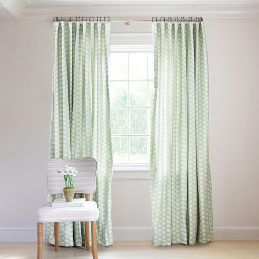 Test Curtain Serena Rod Pocket curtains by Pepper Home, custom made-to-order window treatment for a cozy, stylish room.