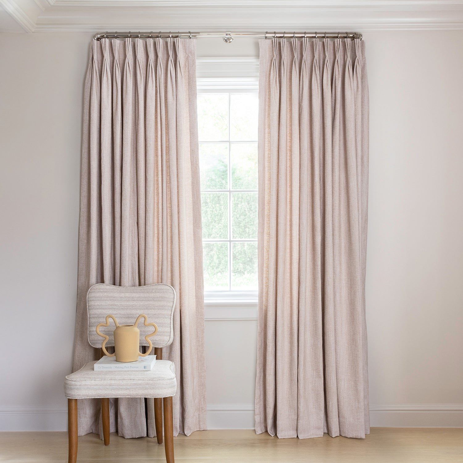 FEATURED: Shown in Pinch Pleat / Blackout