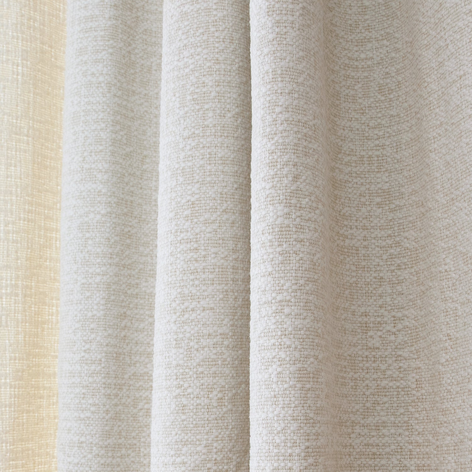 Sand curtain in soft performance woven fabric, custom made-to-order with short lead times, manufactured in the USA quality design