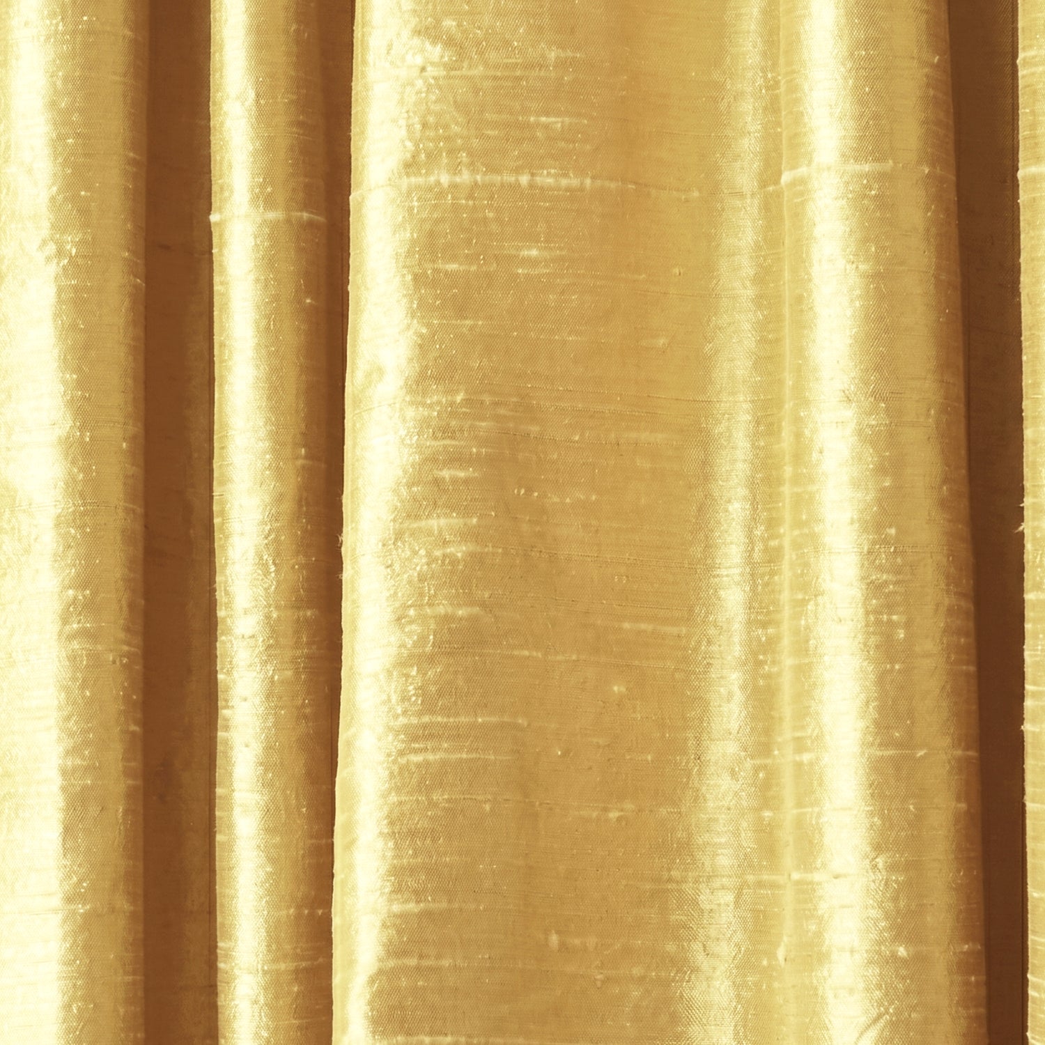 Goldenrod silk curtain fabric with subtle sheen and texture, made-to-order, short lead times, manufactured in the USA