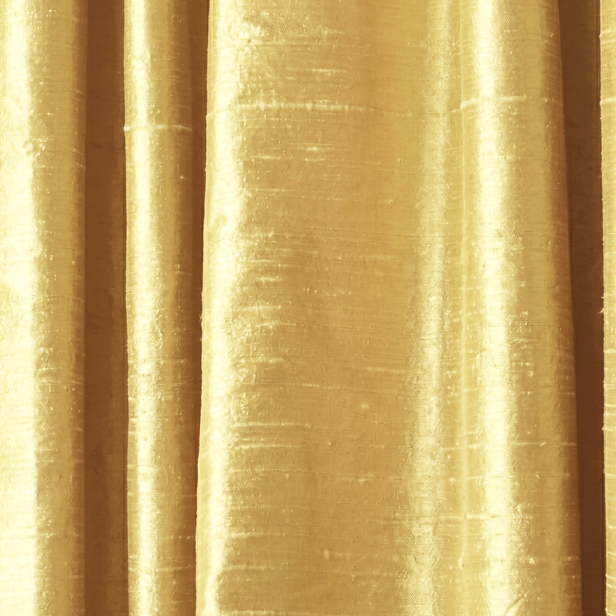 Goldenrod silk curtain fabric with subtle sheen and texture, made-to-order, short lead times, manufactured in the USA