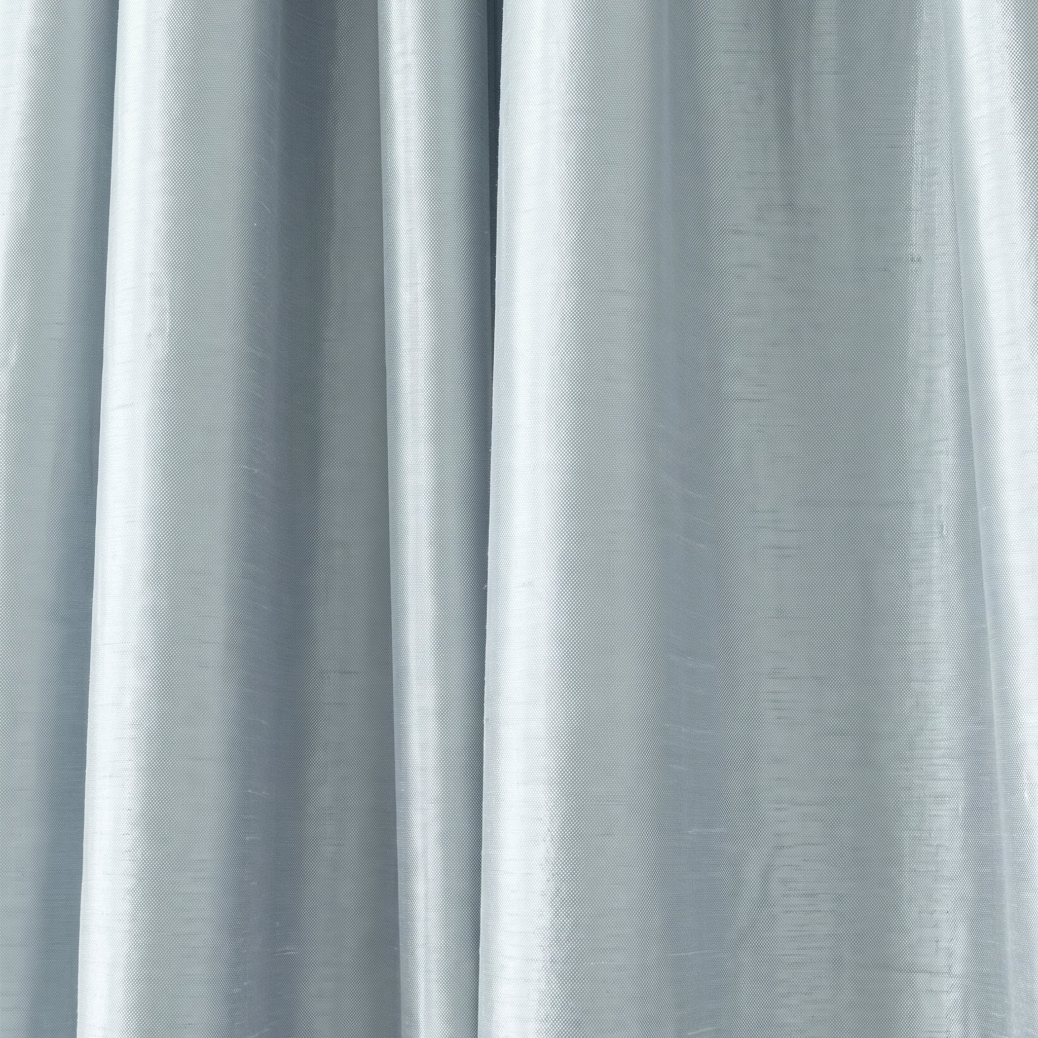 Slate curtain fabric in smooth solid silk with subtle sheen, made-to-order, short lead times, manufactured in the USA
