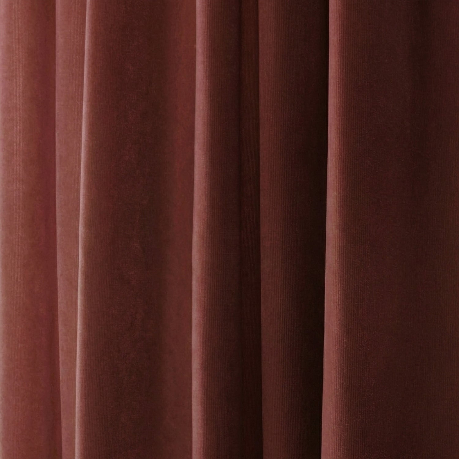 Cinnamon Velvet fabric in warm cinnamon shade with a soft, rich texture ideal for fast, customizable made-to-order curtains