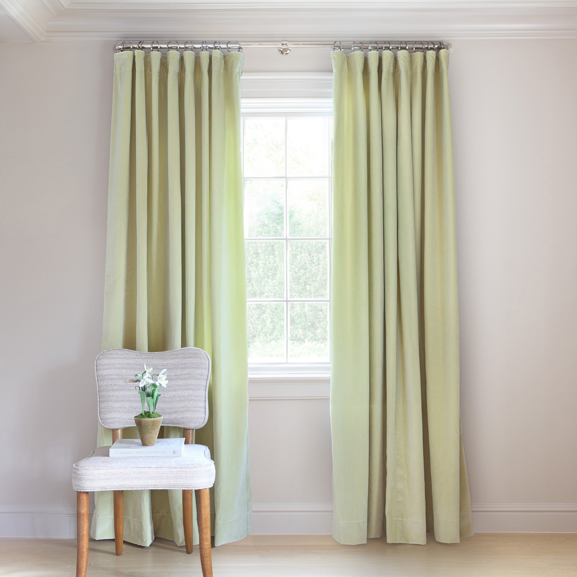 Pear Velvet Ring Top Custom Curtain