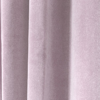 Lilac Velvet Curtain Close-Up