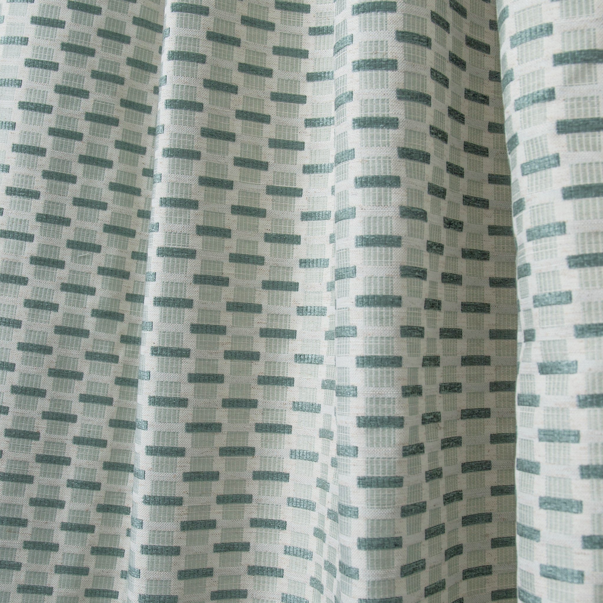 Willow Mint Custom Curtain