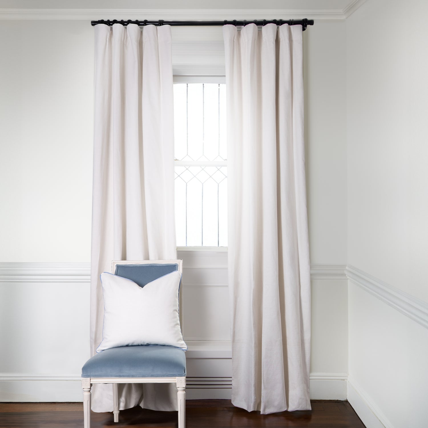 Fabric Swatch: Linen Sheer - White – Loom Decor