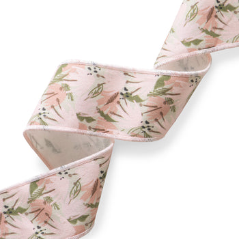 Pink Floral Printed Band Close-Up