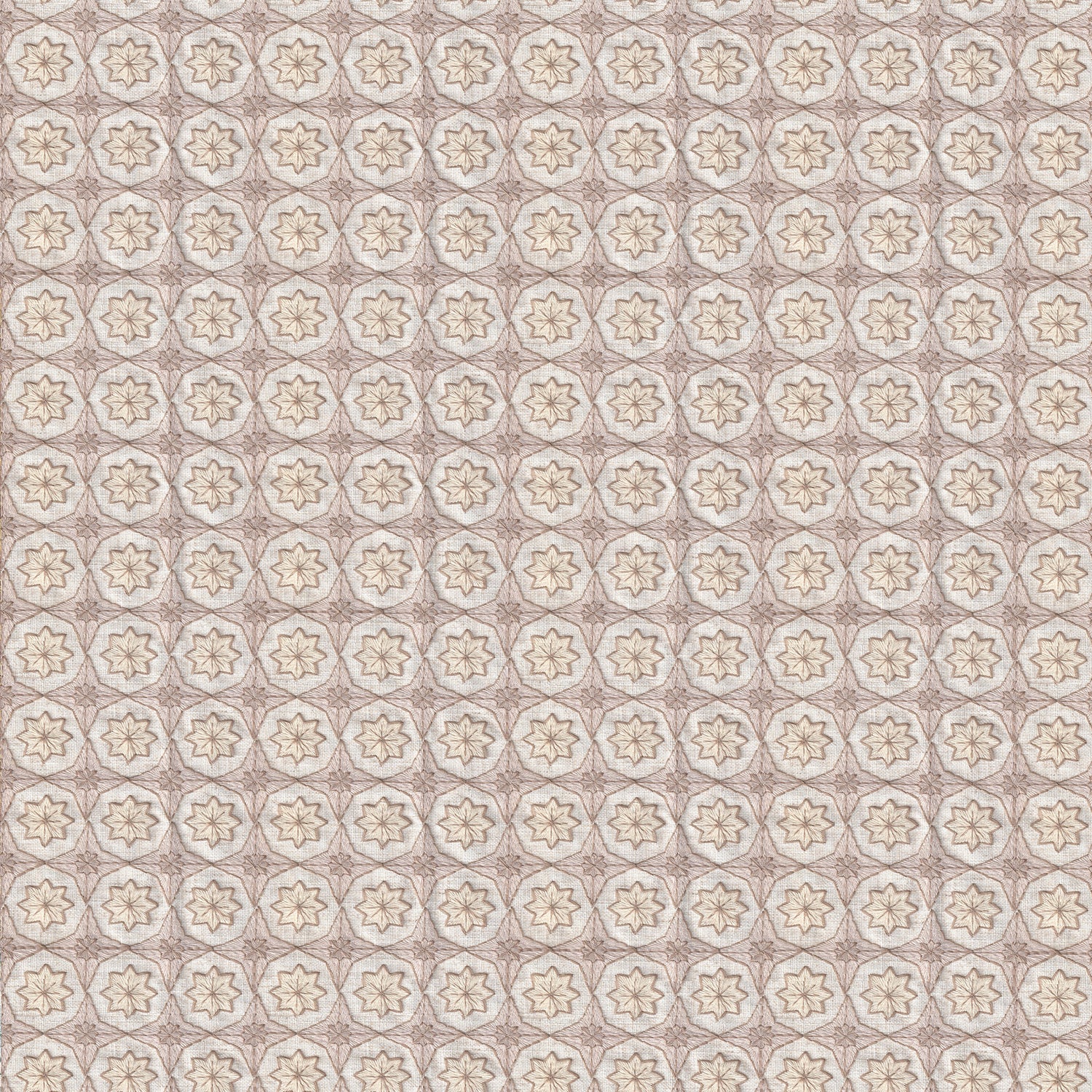 Hayes Almond embroidered fabric in soft almond tones with intricate pattern, made-to-order, quick turnaround, manufactured in the USA