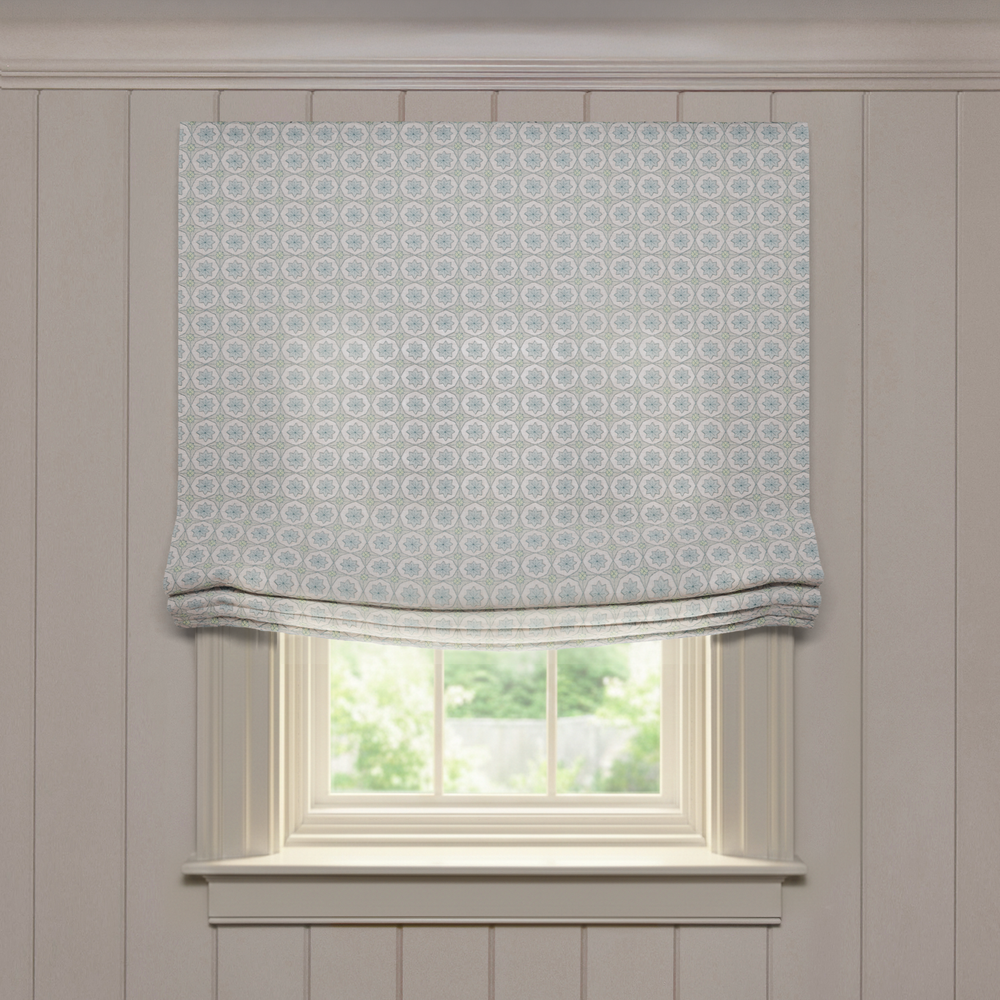  hayes sea salt custom geometric roman shade: hayes sea salt | pepper homeon white background