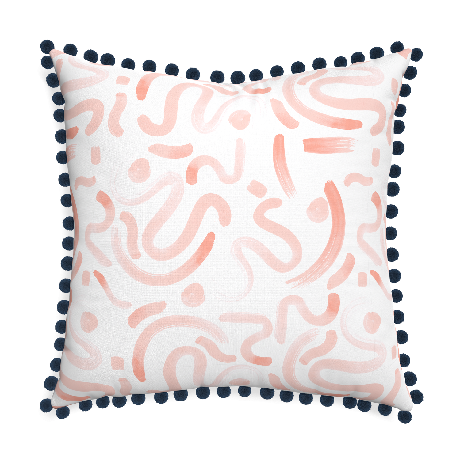 Euro-sham hockney pink custom pink graphicpillow with c on white background