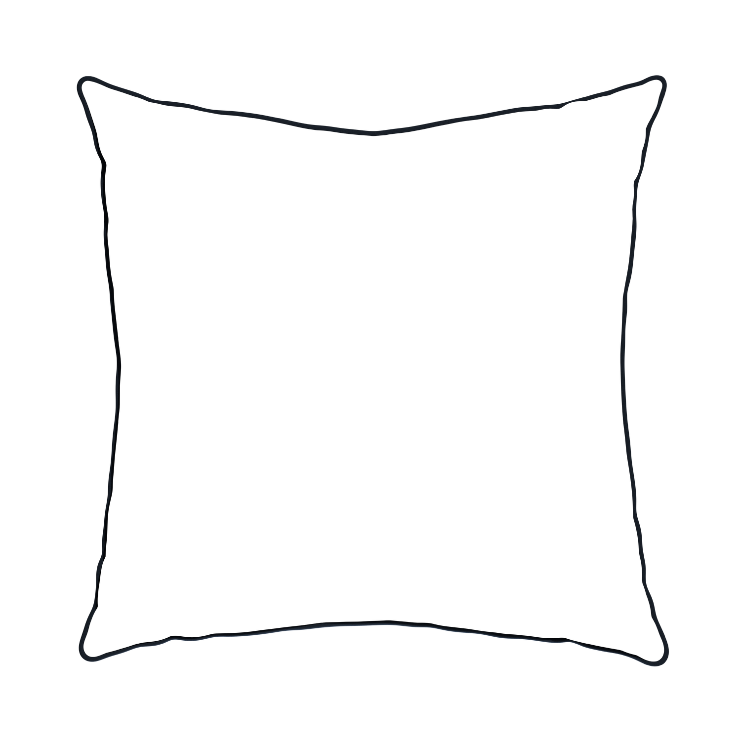 Euro-sham hayes sea salt custom blue geometric pillow with c piping on white background