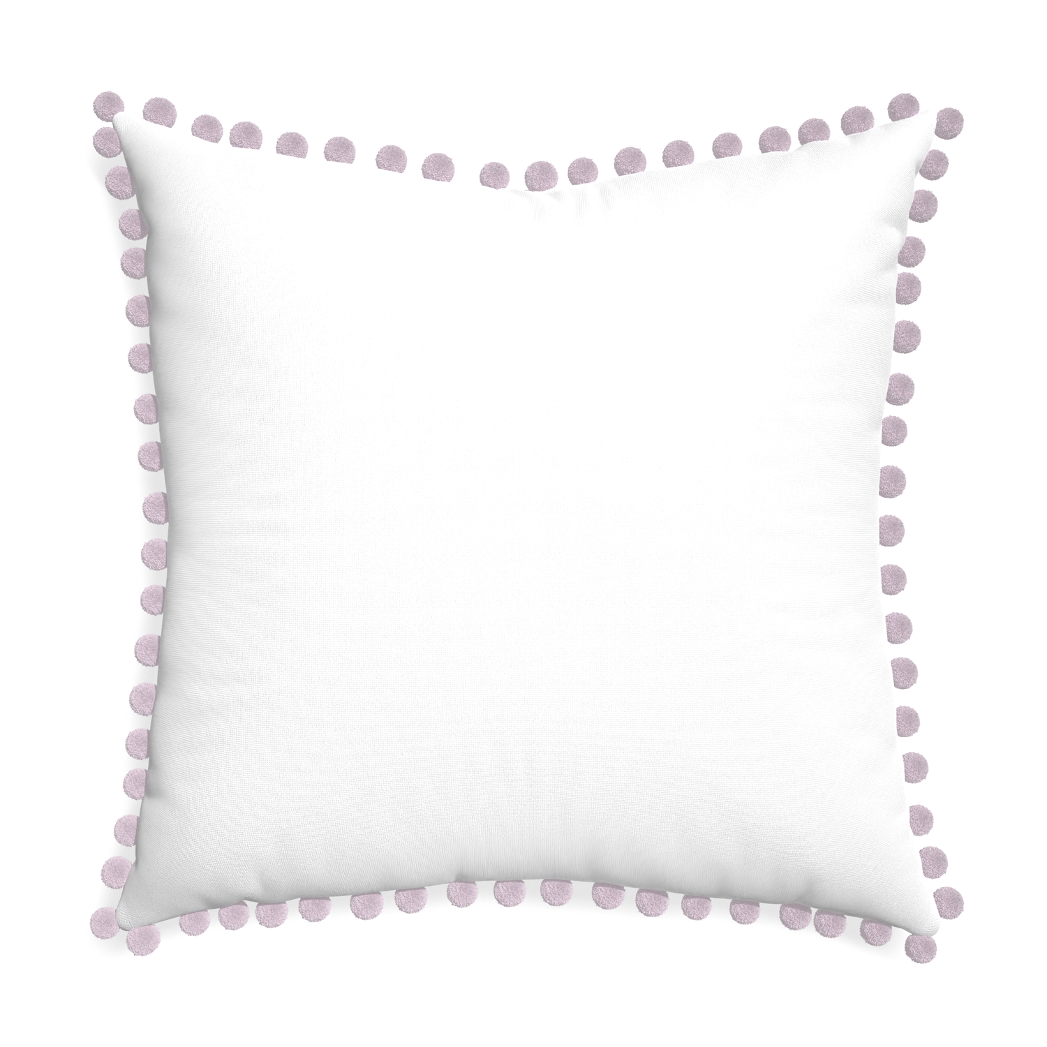 Euro-sham snow custom pillow with l on white background