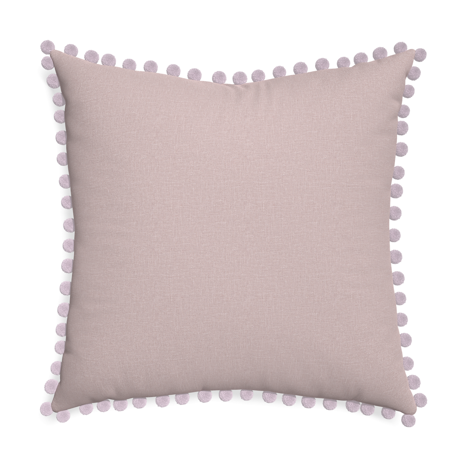 Euro-sham orchid custom mauve pinkpillow with l on white background