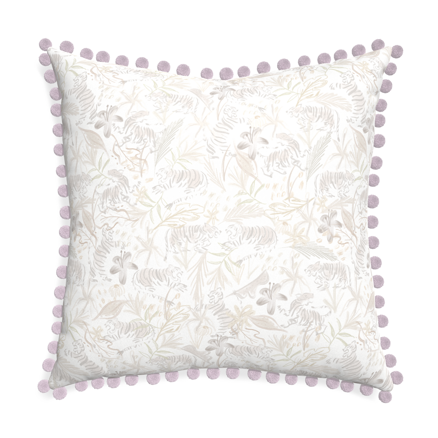 Euro-sham frida sand custom pillow with l on white background