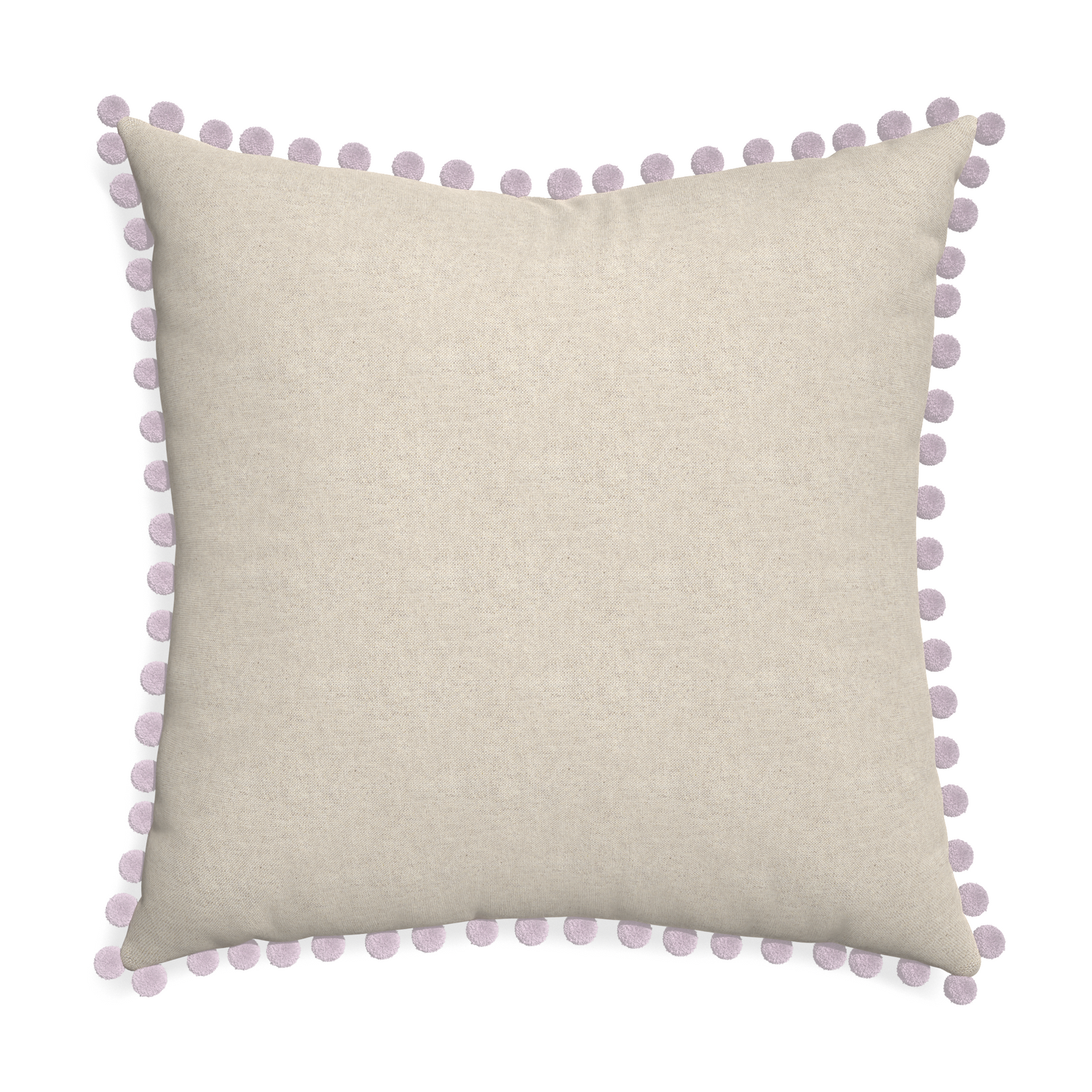 Euro-sham oat custom light brownpillow with l on white background