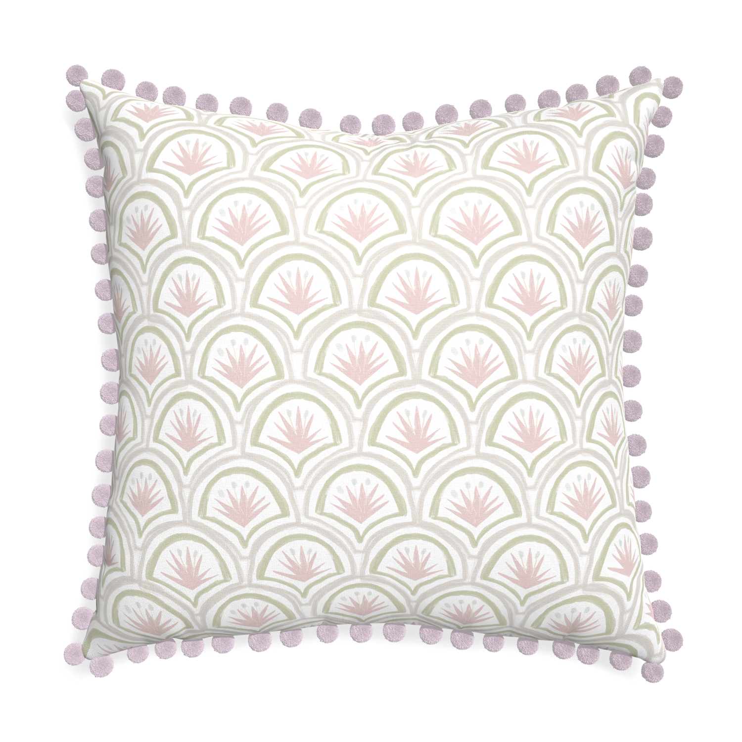 Euro-sham thatcher rose custom pillow with l on white background